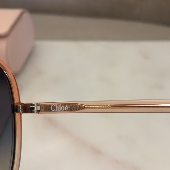 Chloe rose gold ombré sunglasses. New for2021 main image 5